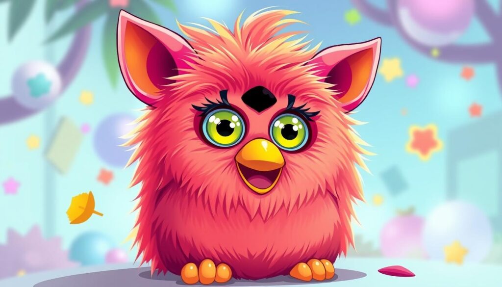 Generate an image of a Furby Furblet character